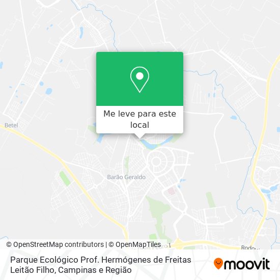 Parque Ecológico Prof. Hermógenes de Freitas Leitão Filho mapa