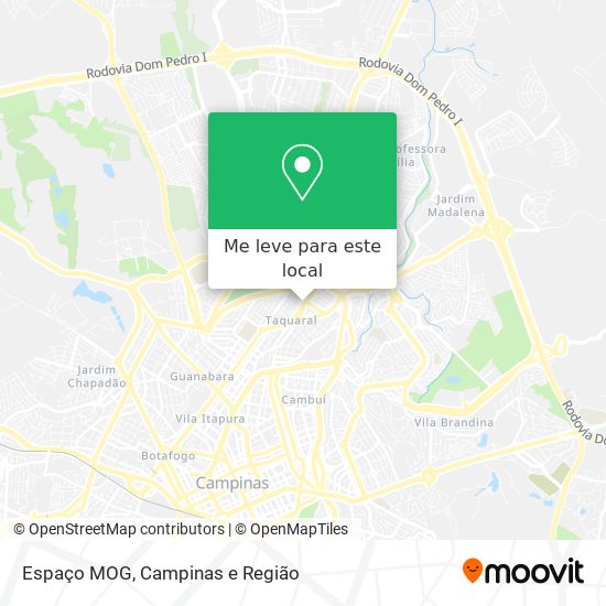 Espaço MOG mapa