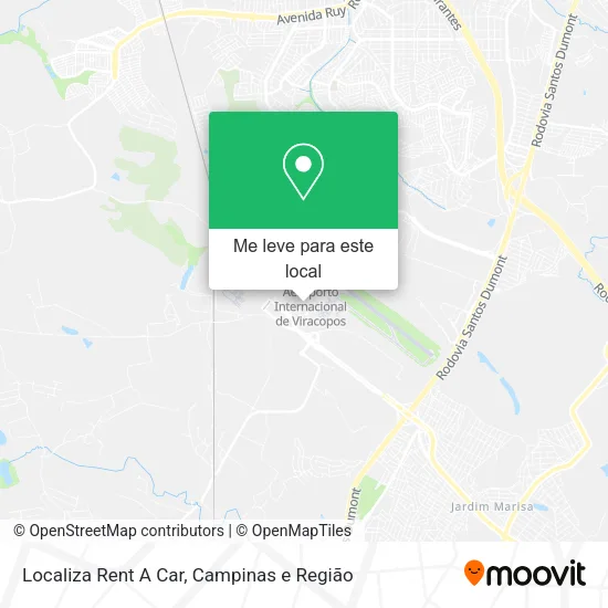 Localiza Rent A Car mapa