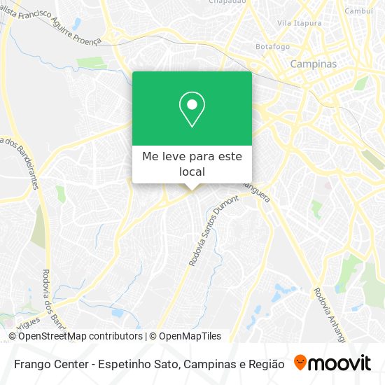 Frango Center - Espetinho Sato mapa