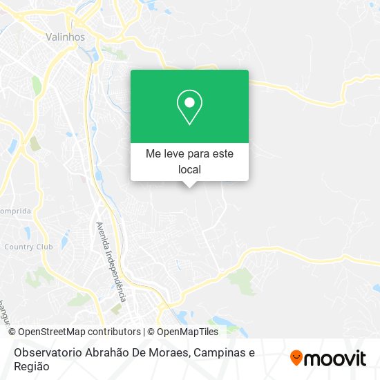 Observatorio Abrahão De Moraes mapa