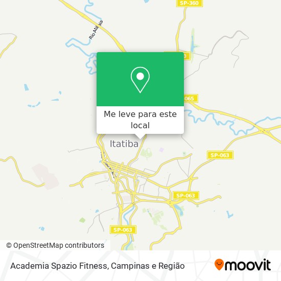 Academia Spazio Fitness mapa