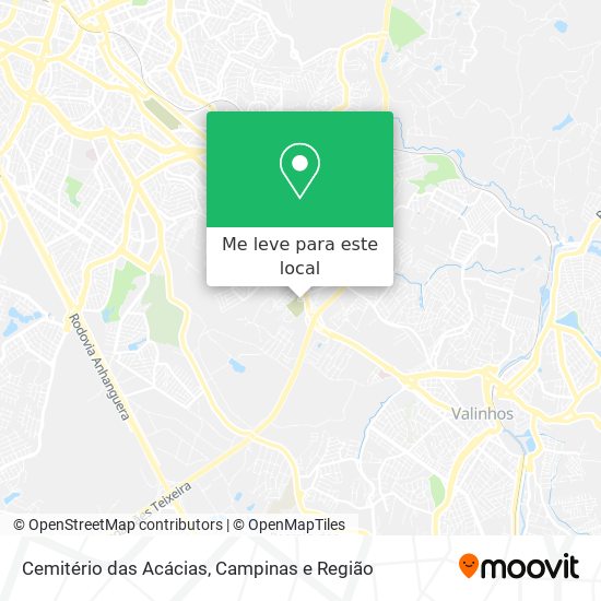 Cemitério das Acácias mapa