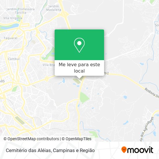 Cemitério das Aléias mapa