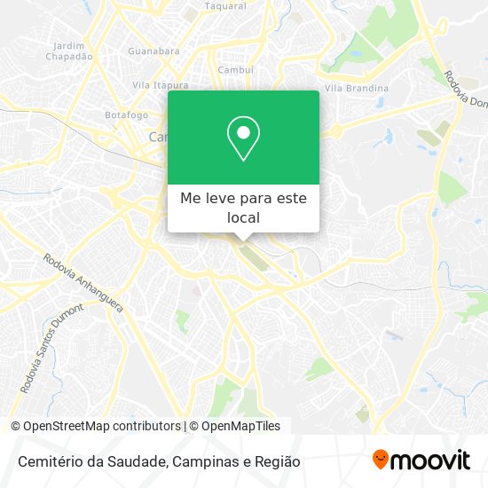 Cemitério da Saudade mapa