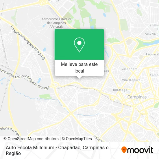Auto Escola Millenium - Chapadão mapa