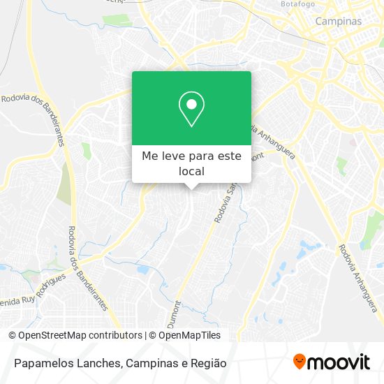 Papamelos Lanches mapa