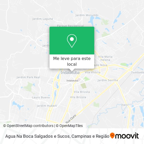 Agua Na Boca Salgados e Sucos mapa