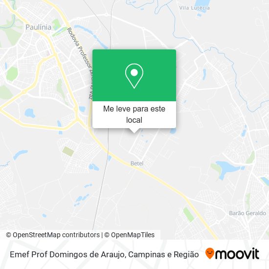 Emef  Prof Domingos de Araujo mapa