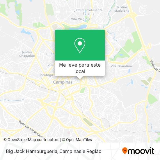 Big Jack Hamburgueria mapa