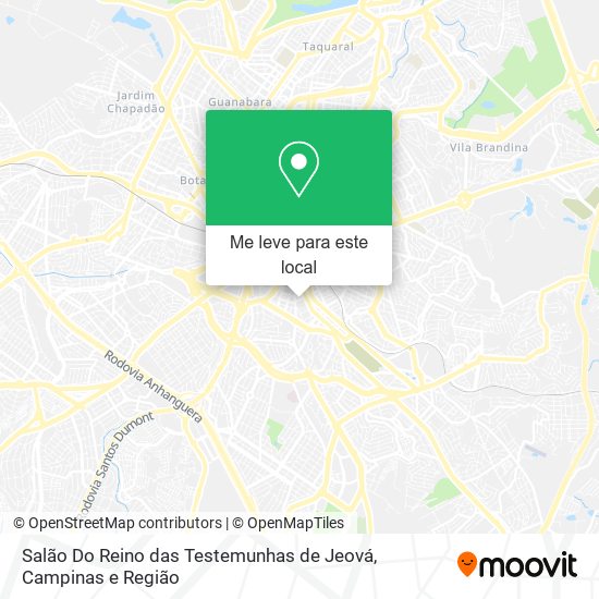 Salão Do Reino das Testemunhas de Jeová mapa