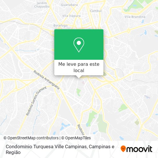 Condomínio Turquesa Ville Campinas mapa