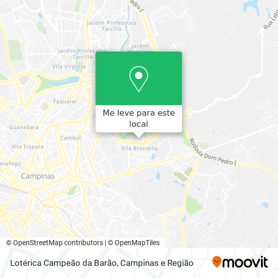 Lotérica Campeão da Barão mapa