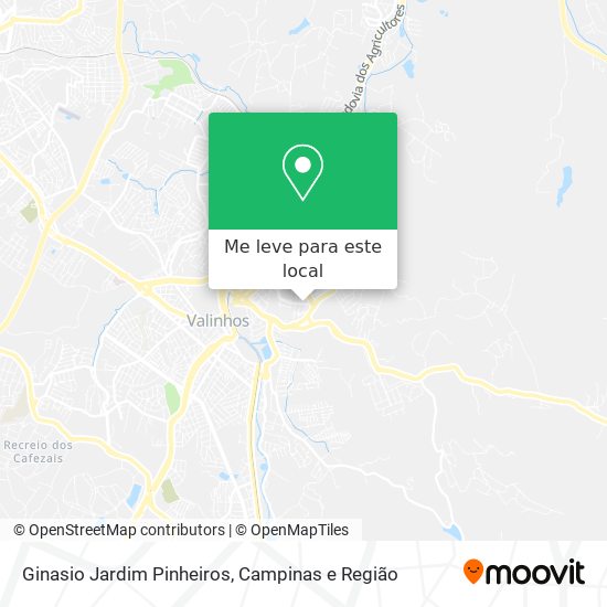 Ginasio Jardim Pinheiros mapa