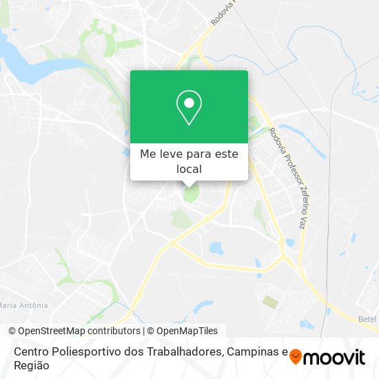 Centro Poliesportivo dos Trabalhadores mapa