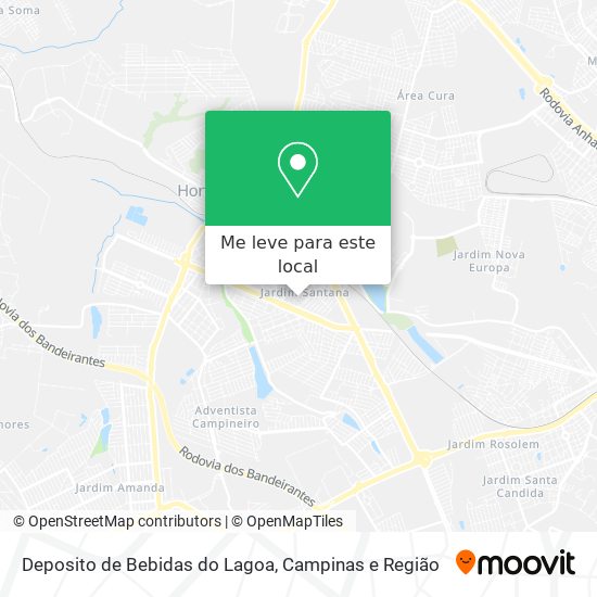 Deposito de Bebidas do Lagoa mapa