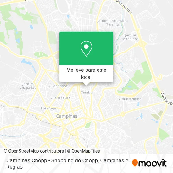 Campinas Chopp - Shopping do Chopp mapa