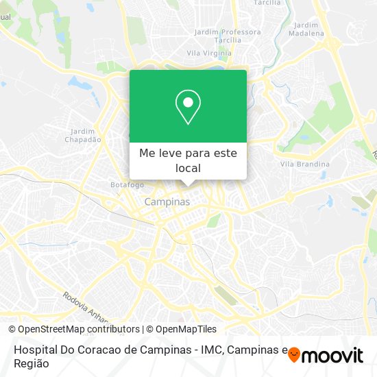 Hospital Do Coracao de Campinas - IMC mapa