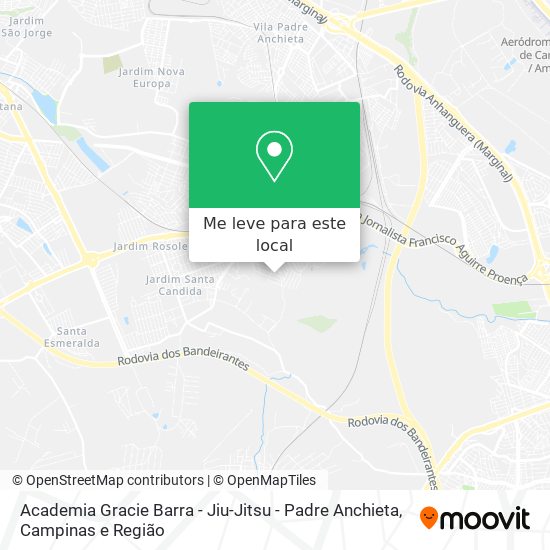 Academia Gracie Barra - Jiu-Jitsu - Padre Anchieta mapa