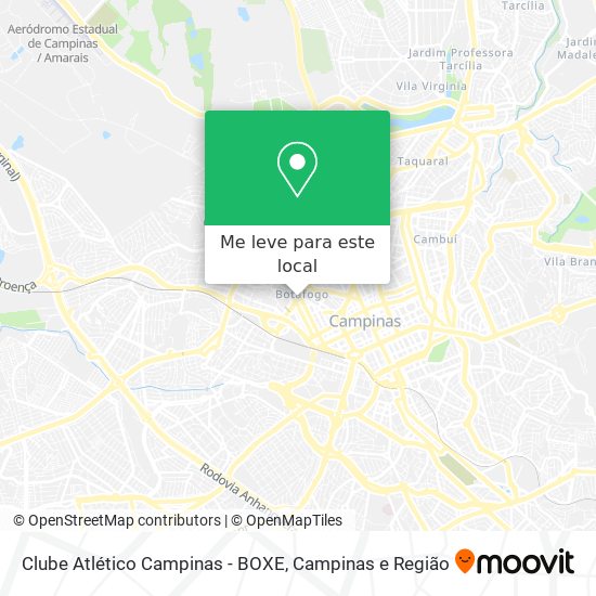 Clube Atlético Campinas - BOXE mapa