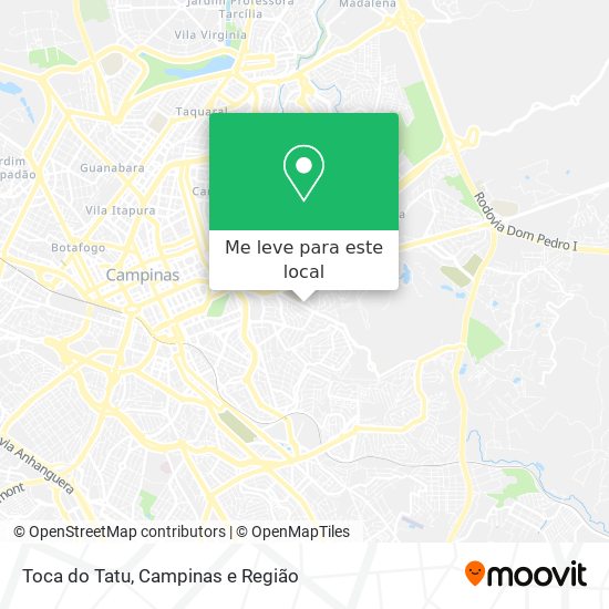 Toca do Tatu mapa