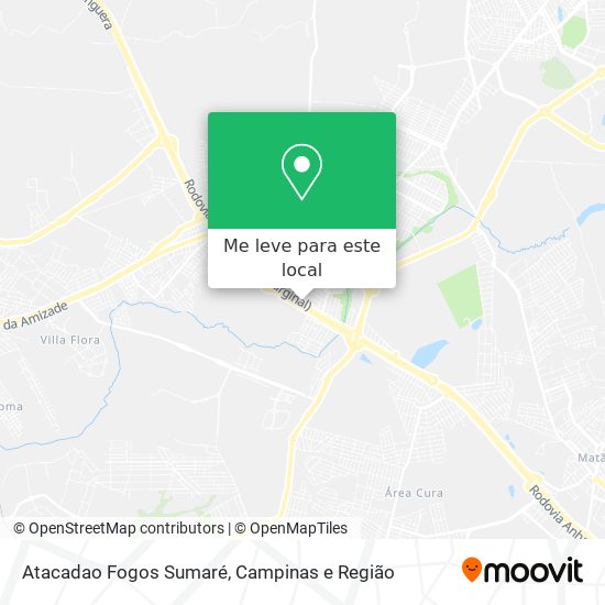 Atacadao Fogos Sumaré mapa