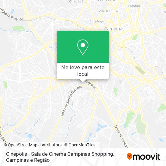 Cinepolis - Sala de Cinema Campinas Shopping mapa