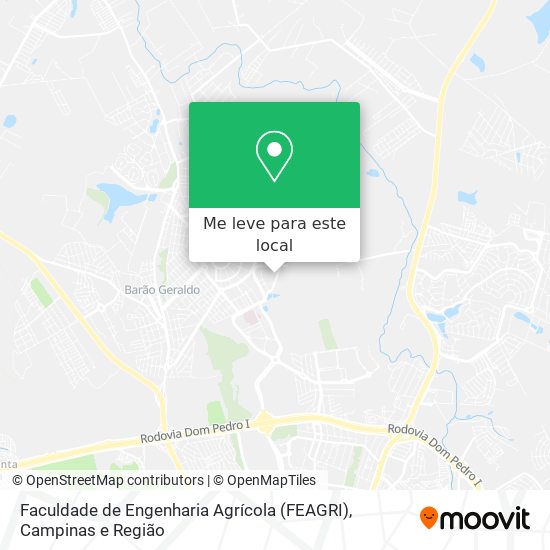 Faculdade de Engenharia Agrícola (FEAGRI) mapa