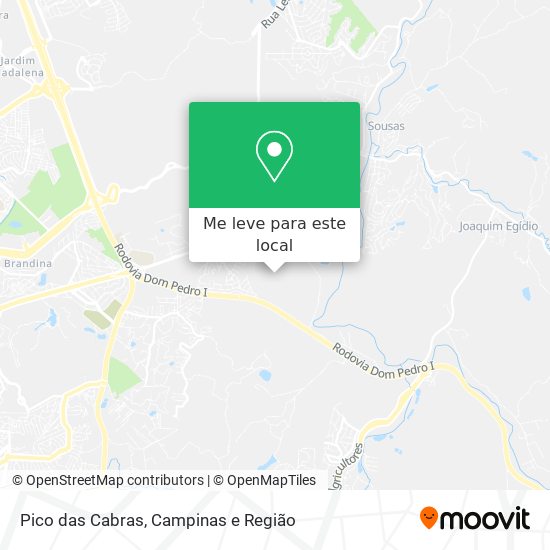 Pico das Cabras mapa