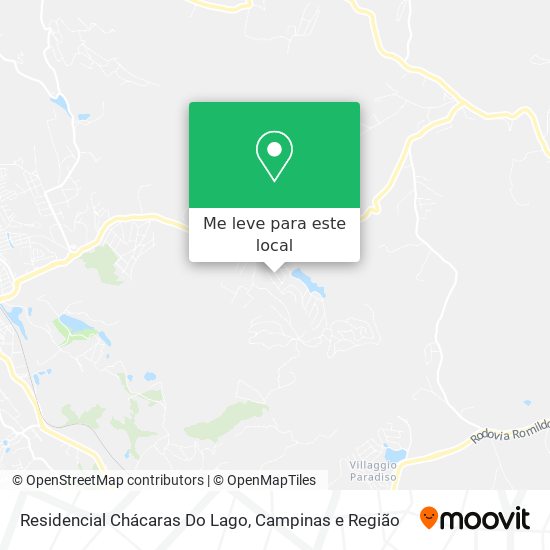Residencial Chácaras Do Lago mapa