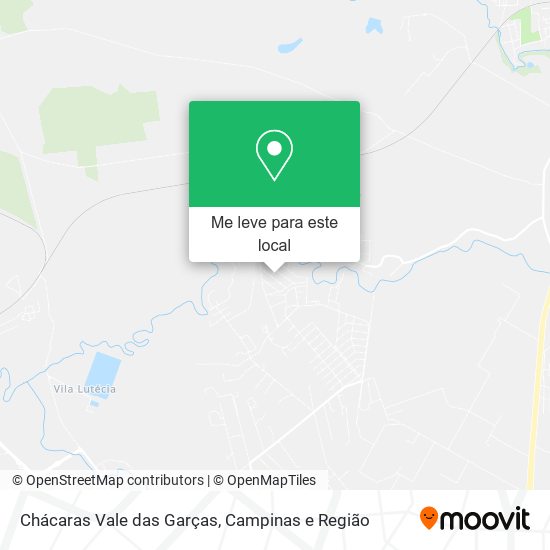 Chácaras Vale das Garças mapa