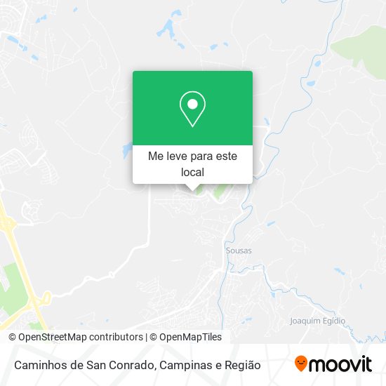 Caminhos de San Conrado mapa