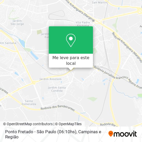 Ponto Fretado - São Paulo (06:10hs) mapa