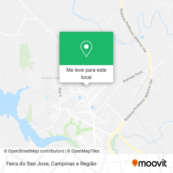 Feira do Sao Jose mapa
