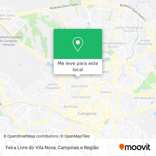 Feira Livre do Vila Nova mapa