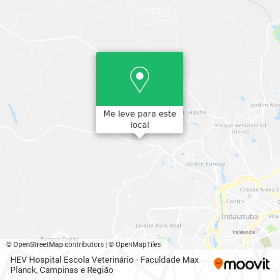 HEV Hospital Escola Veterinário - Faculdade Max Planck mapa