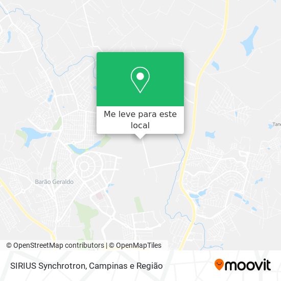SIRIUS Synchrotron mapa