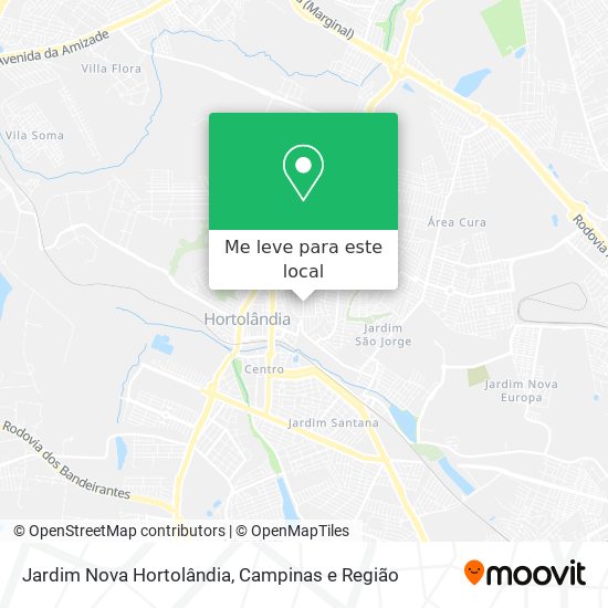 Jardim Nova Hortolândia mapa