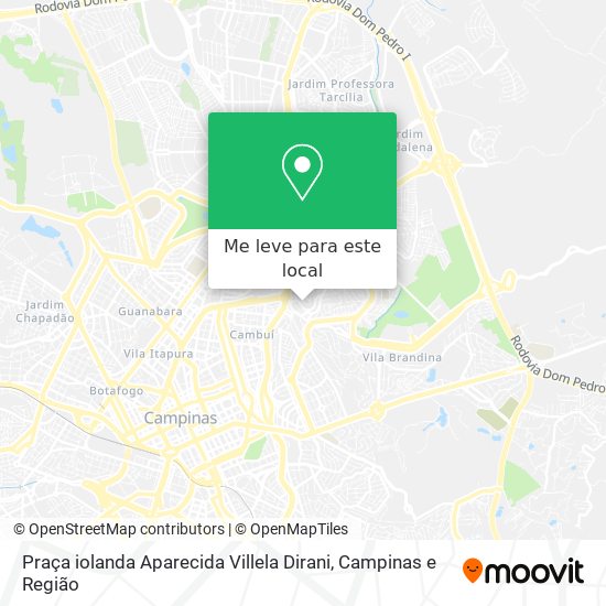 Praça iolanda Aparecida Villela Dirani mapa