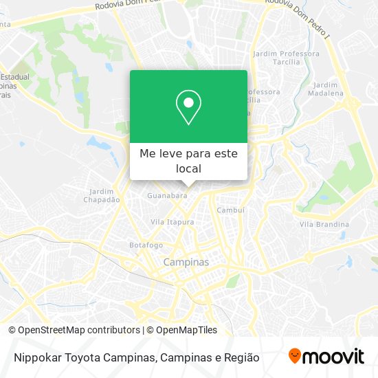 Nippokar Toyota Campinas mapa