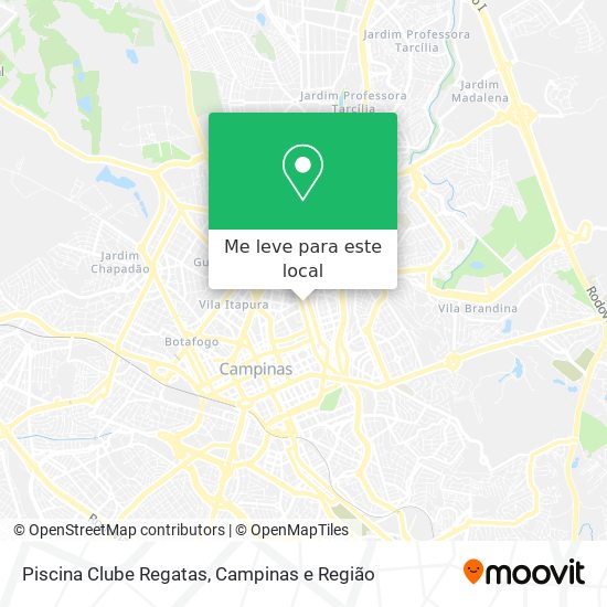 Piscina Clube Regatas mapa