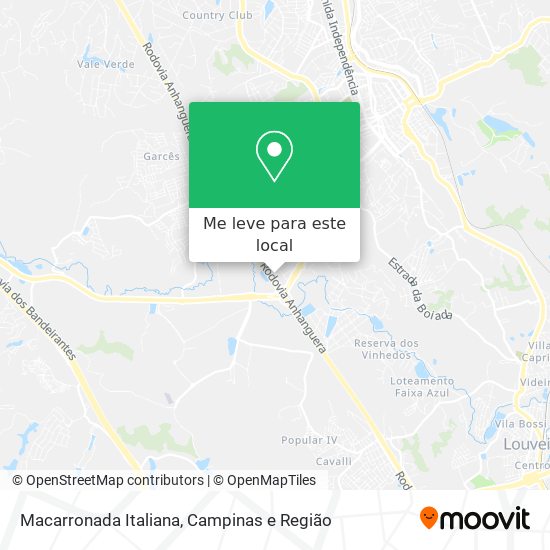 Macarronada Italiana mapa