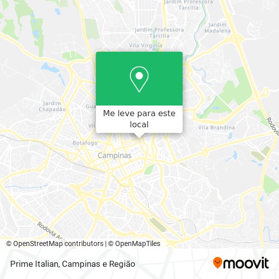 Prime Italian mapa