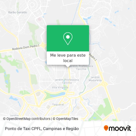 Ponto de Taxi CPFL mapa