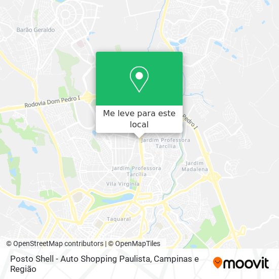 Posto Shell - Auto Shopping Paulista mapa