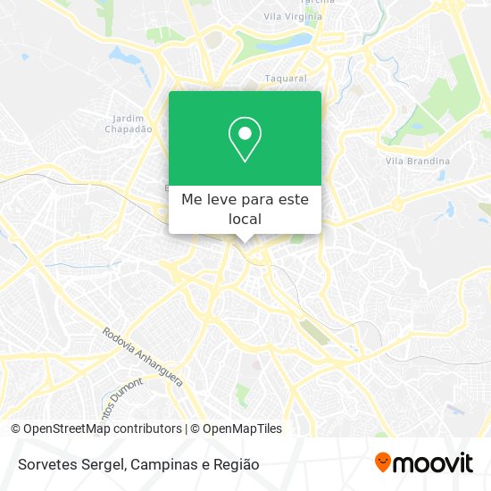 Sorvetes Sergel mapa