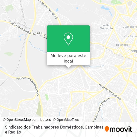 Sindicato dos Trabalhadores Domésticos mapa