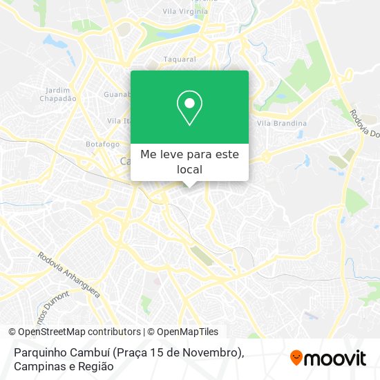Parquinho Cambuí (Praça 15 de Novembro) mapa