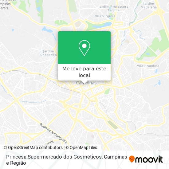 Princesa Supermercado dos Cosméticos mapa