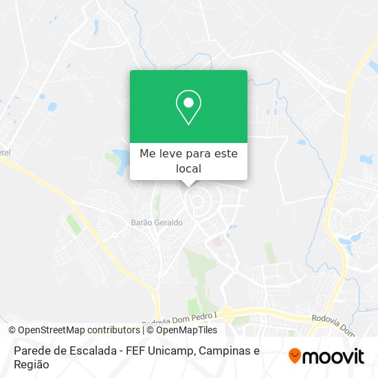 Parede de Escalada - FEF Unicamp mapa
